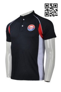 P678 訂購棒球工作服 設計透氣孔Polo恤 網上下單Polo恤   香港 棒球隊 運動衫 小企領 恤衫領    深藍色